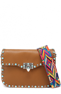 Сумка Guitar Rockstud Rolling с вышитым ремнем Valentino