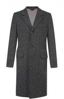 Однобортное пальто из смеси шерсти и кашемира Tom Ford