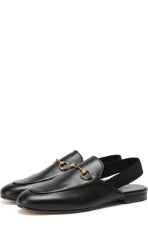 Кожаные лоферы Kings с пряжкой-трензелем Gucci