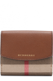 Бумажник из кожи и текстиля в клетку House Check Burberry