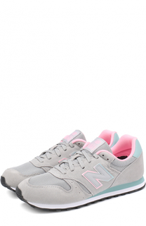 Замшевые кроссовки 373 с текстильной вставкой New Balance