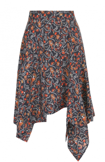 Шелковая мини-юбка асимметричного кроя Isabel Marant