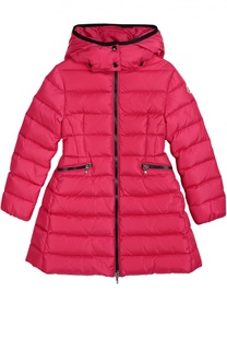 Пуховое пальто с капюшоном Moncler Enfant