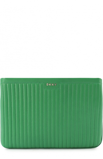 Сумка из стеганой кожи на молнии DKNY