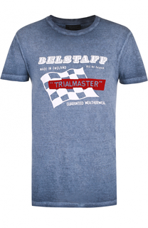 Хлопковая футболка с принтом Belstaff