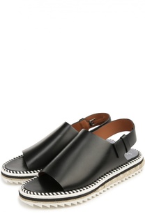 Кожаные сандалии на контрастной подошве Givenchy