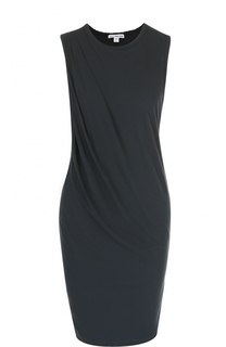 Приталенное мини-платье с драпировкой James Perse