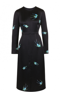 Шелковое приталенное платье с принтом Diane Von Furstenberg