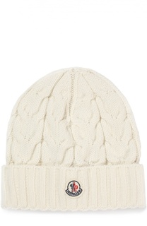 Вязаная шапка с фактурным узором Moncler Enfant