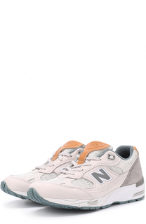 Комбинированные кроссовки 991 на шнуровке New Balance