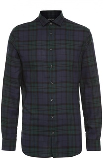 Хлопковая рубашка в клетку Dsquared2