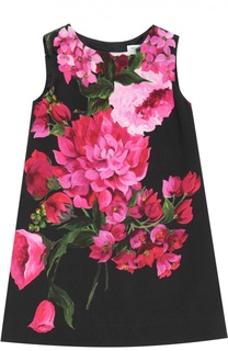 Платье без рукавов с цветочным принтом Dolce &amp; Gabbana