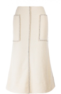 Расклешенная юбка-миди с накладными карманами By Malene Birger