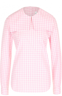 Хлопковая блуза с воротником-матроской Comme des Garcons GIRL