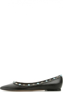 Балетки Rockstud Rolling с зауженным мысом Valentino