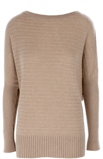 Удлиненный кашемировый пуловер со спущенным рукавом Ralph Lauren