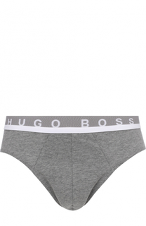 Хлопковые брифы с широким поясом HUGO