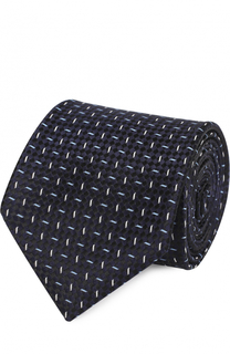 Шелковый галстук с узором HUGO