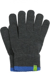 Вязаные перчатки из шерсти Giorgio Armani