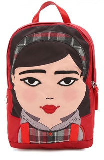 Рюкзак с аппликацией и отделкой из кожи Dolce &amp; Gabbana