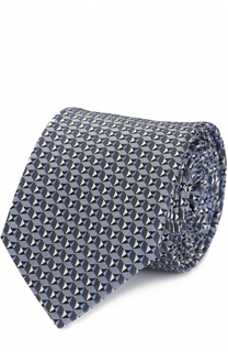 Шелковый галстук в полоску HUGO