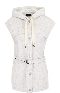 Жилет с капюшоном и поясом Isabel Marant