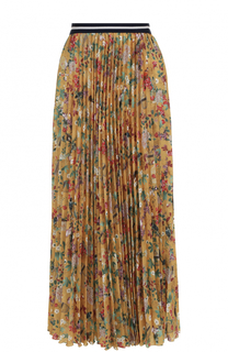 Плиссированная юбка-макси с цветочным принтом Stella Jean