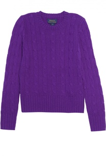 Кашемировый джемпер фактурной вязки Polo Ralph Lauren