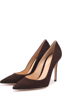 Замшевые туфли Gianvito 105 на шпильке Gianvito Rossi