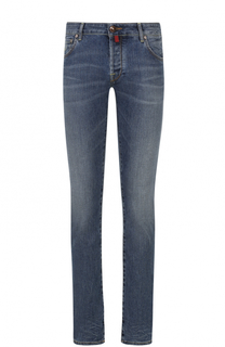 Джинсы прямого кроя с контрастной прострочкой Jacob Cohen