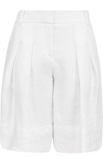 Мини-шорты с защипами и карманами BOSS