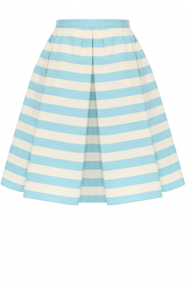 Мини-юбка в полоску со складками REDVALENTINO