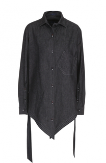 Джинсовая блуза асимметричного кроя Yohji Yamamoto