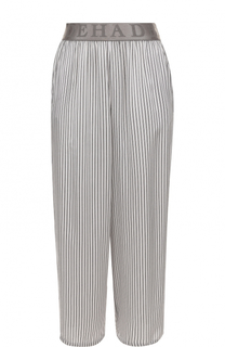 Укороченные брюки прямого кроя в полоску Deha