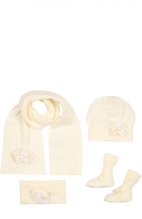 Комплект из шапки, шарфа, повязки и носков Il Trenino