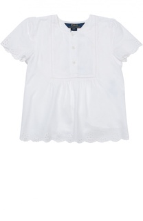 Топ с кружевной отделкой Polo Ralph Lauren