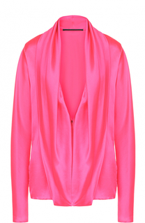 Шелковая блуза свободного кроя с глубоким V-образным вырезом Haider Ackermann
