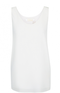 Шелковый топ с круглым вырезом Chloé