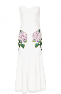 Приталенное платье-бюстье с фактурной отделкой Dolce &amp; Gabbana