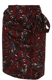 Мини-юбка с драпировкой и цветочным принтом Isabel Marant Etoile
