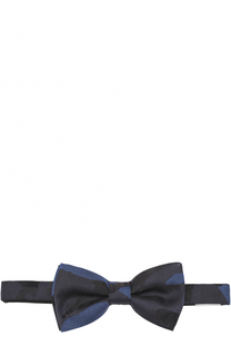 Шелковый галстук-бабочка с камуфляжным принтом Valentino