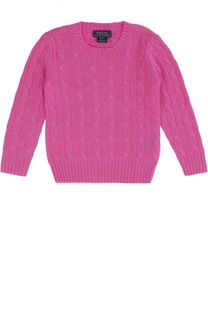 Кашемировый джемпер фактурной вязки Polo Ralph Lauren