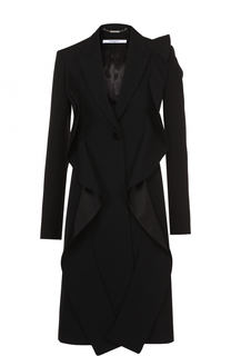 Приталенное пальто с оборками Givenchy