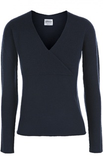 Шерстяной пуловер с V-образным вырезом Armani Collezioni