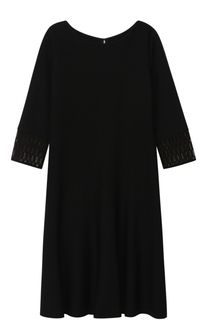 Приталенное платье-миди с укороченным рукавом St. John