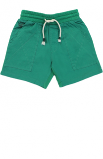 Хлопковые шорты с накладными карманами и прострочкой Kenzo