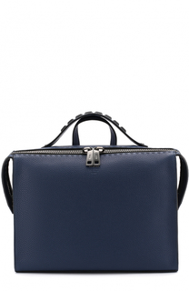 Кожаная сумка для ноутбука с плечевым ремнем Fendi