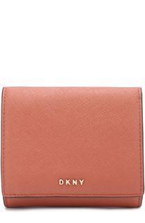Кожаный кошелек с клапаном DKNY