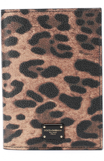 Обложка для документов с леопардовым принтом Dolce &amp; Gabbana