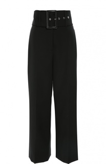 Укороченные брюки с завышенной талией и широким поясом Givenchy